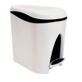 CUBO PEDAL SANITARIO 7 LTS. BLANCO